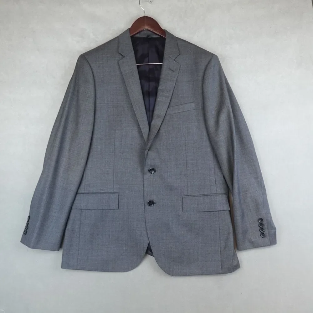 J Crew Ludlow Blazer 42R Tollegno Merino Wool Gray Sport Coat